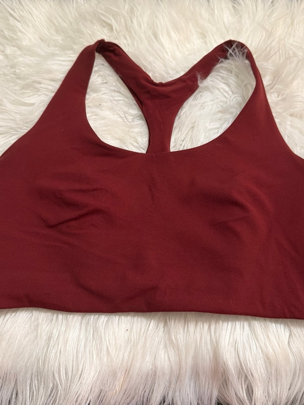 all in motion Maroon Racerback Sports Bra
